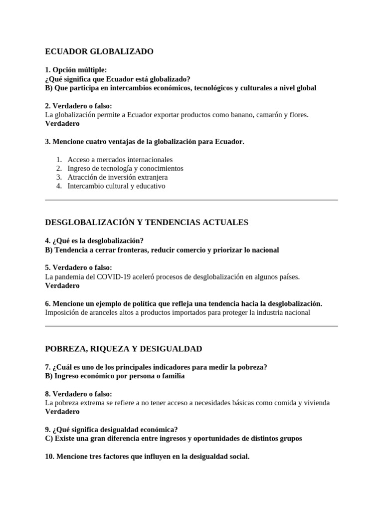 Ecuador en la Era de la Globalización | PDF | Trata de personas ...