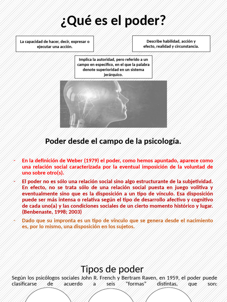 Poder | PDF | Psicología Social | Conceptos psicologicos