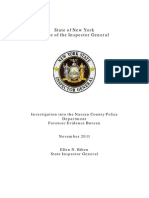 Investigation Into The Nassau County Police Department Forensic Evidence Bureau