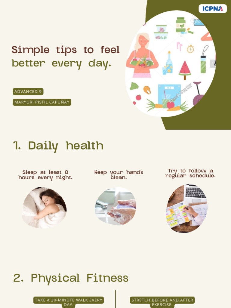 Daily Tips for Better Health and Wellness | PDF