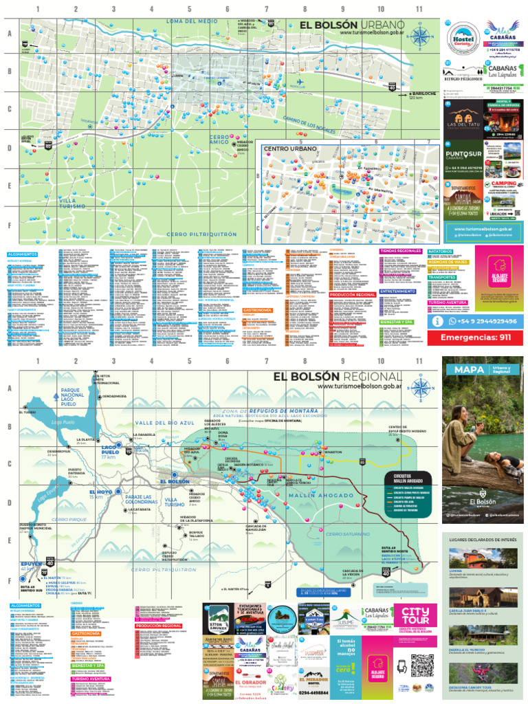 Mapa Turístico de El Bolsón | PDF