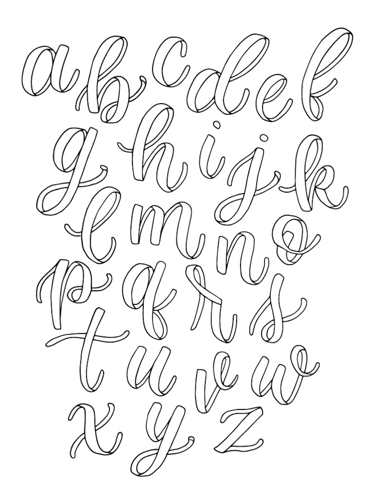 Ribbon Lettering Freebie | PDF