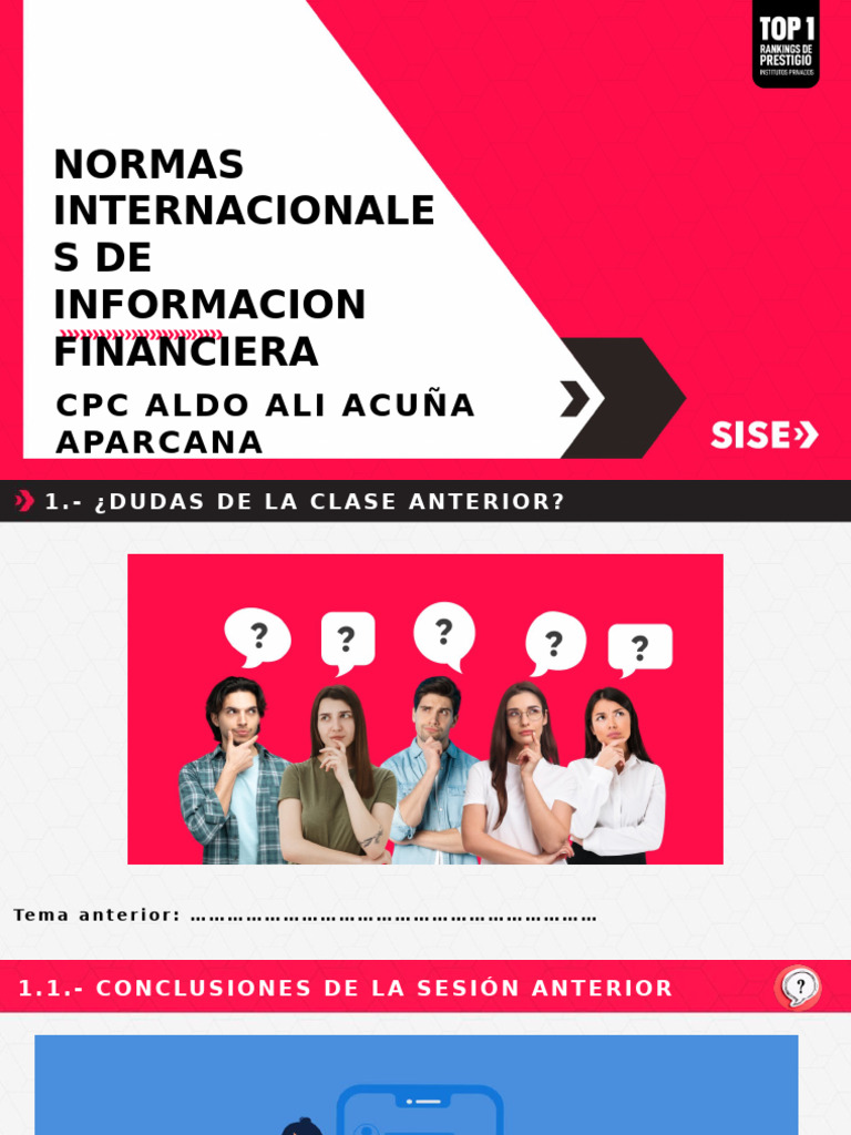 Ebyf Niif Semana 1 | PDF | normas internacionales de INFORMACION ...