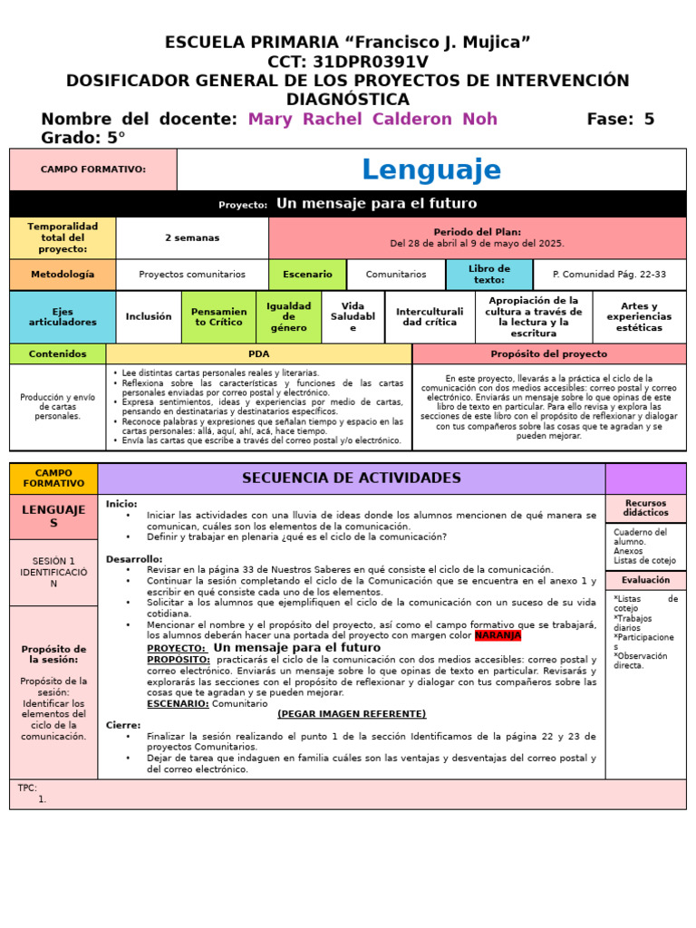 1. B. lenguaje | PDF | Correo | Comunicación