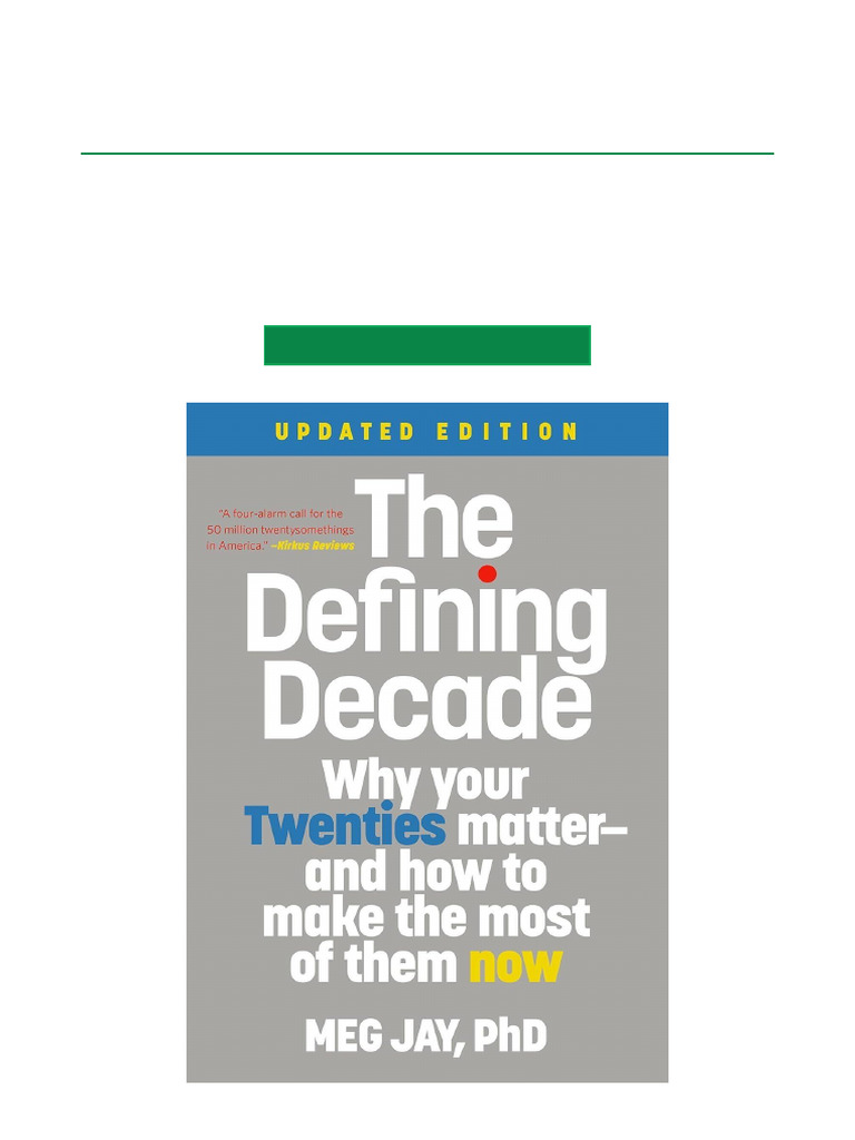 Download The Defining Decade PDF PDF