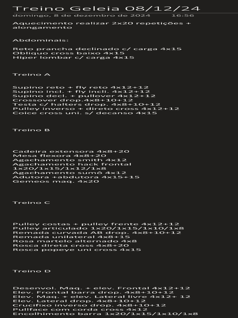 Treino Geleia 081224-1 | PDF