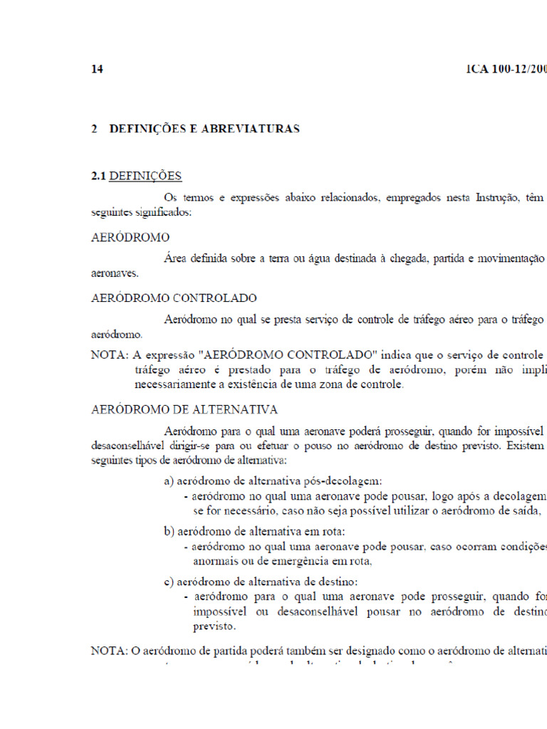 Definiçoes e Abreviaturas | PDF