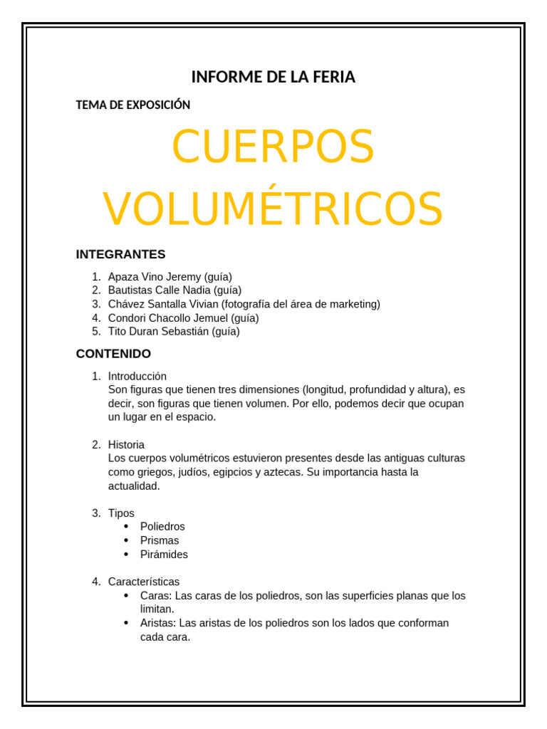 Informe de La Feria | PDF