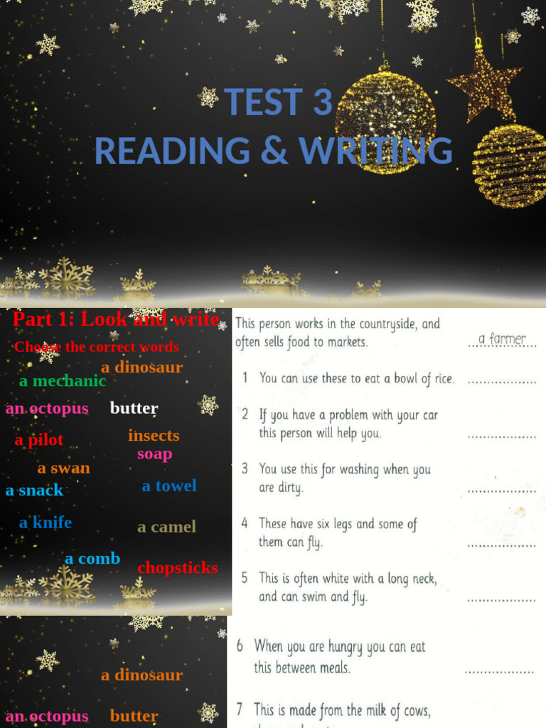 FFF - Unit 24 B - TEST - READING - WRITING | PDF