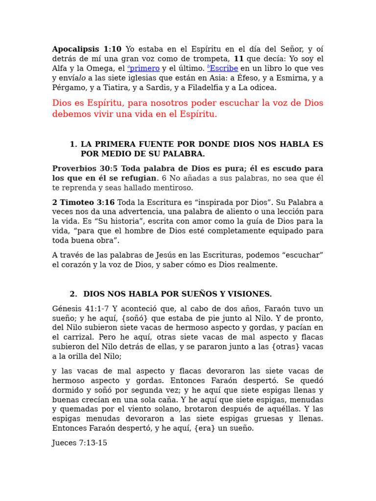 Escuchando la Voz de Dios | PDF | Creencia religiosa y doctrina