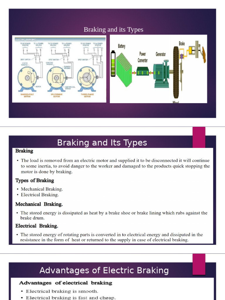 Dynamic Braking Techniques Explained | PDF