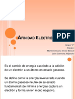 Afinidad Electrónica - Exposicion - Quimica