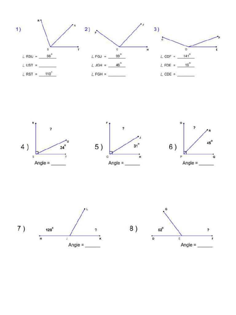 Finding Angles | PDF