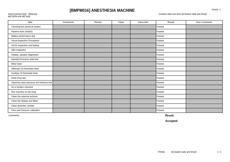 Anesthesia Machine | PDF | Equipment