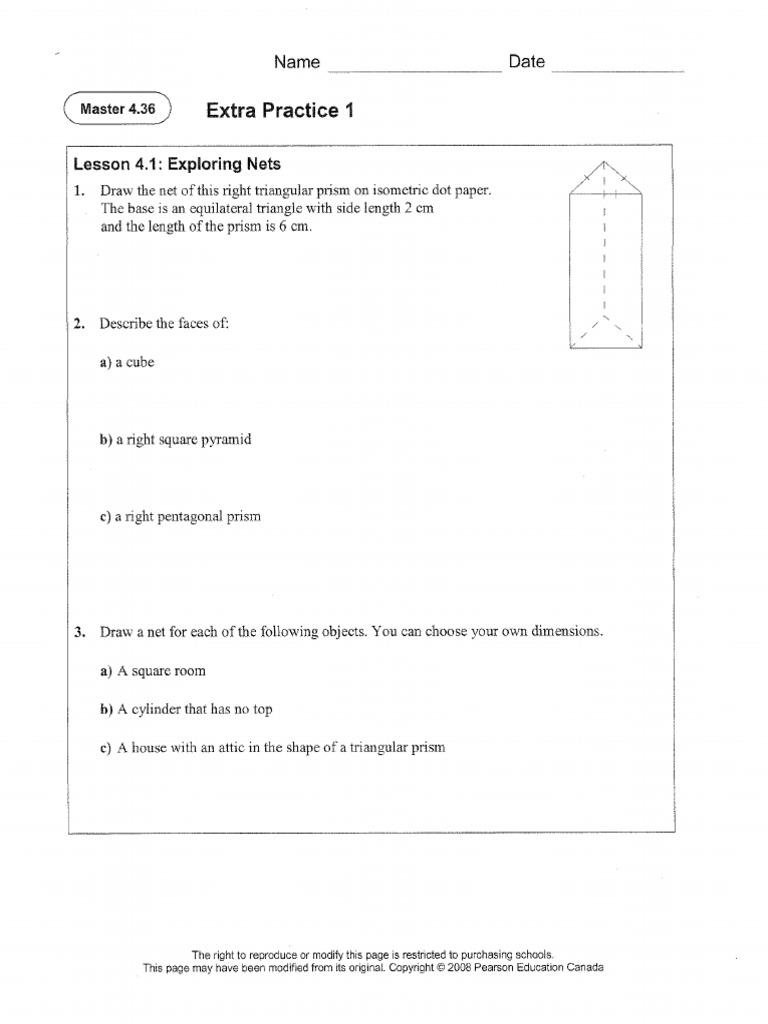 4-6 Extra Practice Grade 8 | PDF
