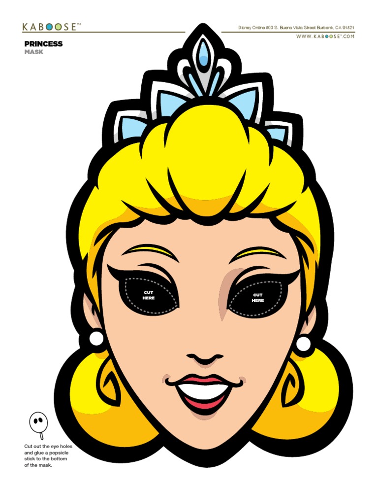 Princess Mask Template Instructions | PDF | Home & Garden