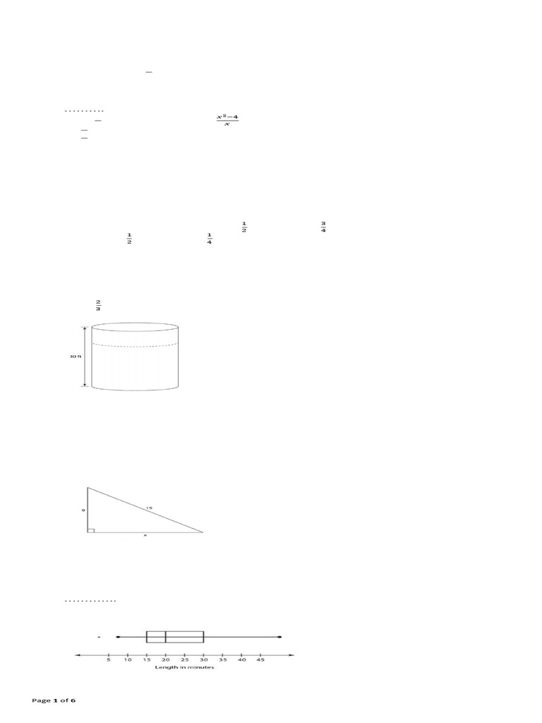GED Math Reasoning Practice Questions | PDF | Cent (Music)
