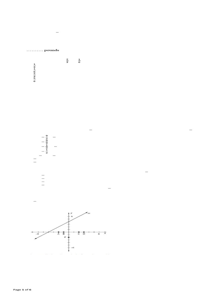 GED Math Reasoning Practice Test | PDF
