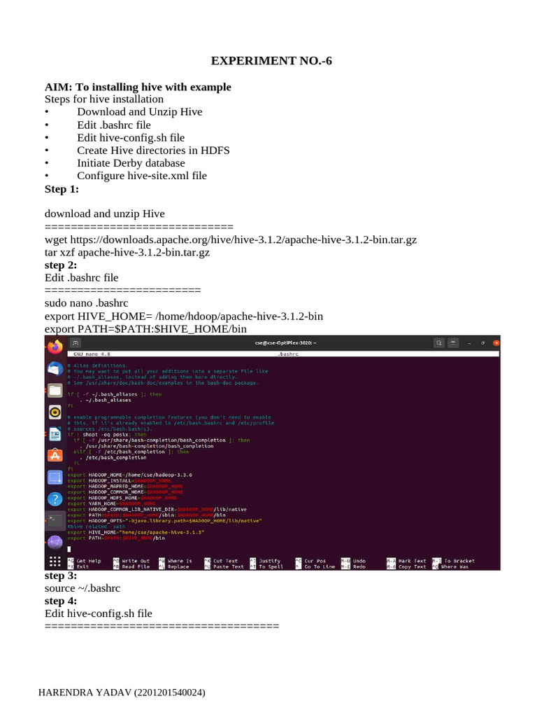 Hive Installation Guide with Steps | PDF