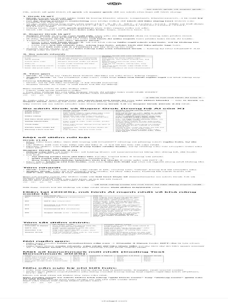 So Sánh Grok Super Grok | PDF