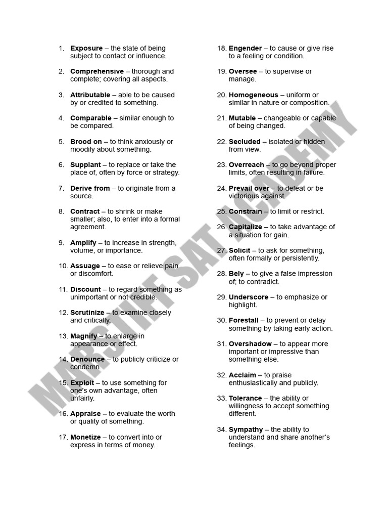 Vocabulary Glossary for English Learners | PDF
