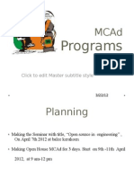 MCAd April Programs