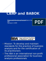 Cbap and Babok