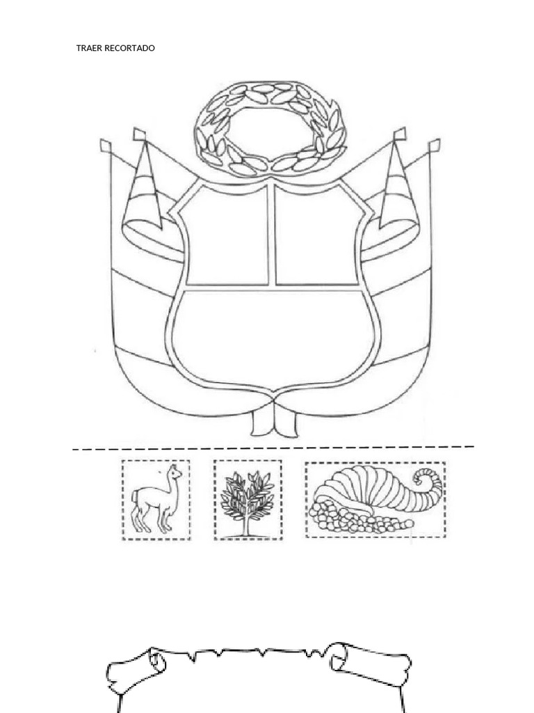 Dibujo de Los Simbolos Patrios | PDF