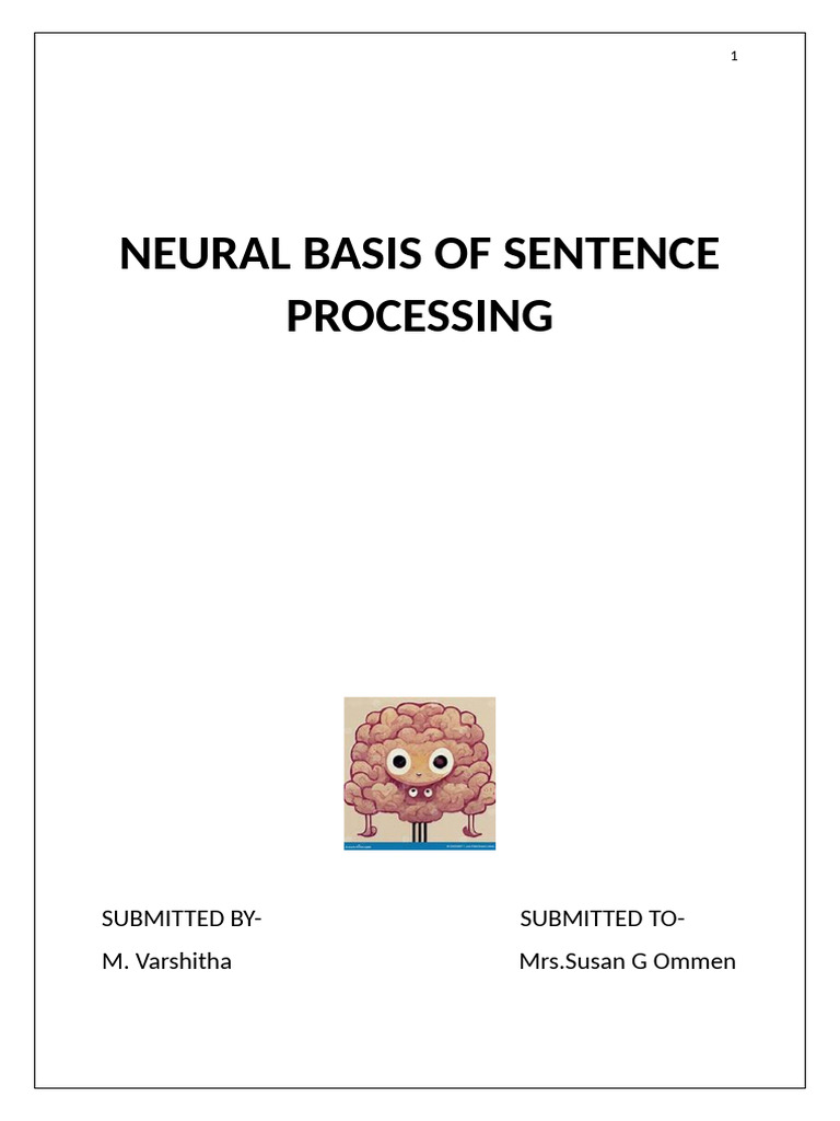 Neural Mechanisms of Sentence Processing | PDF | Semantics | Syntax