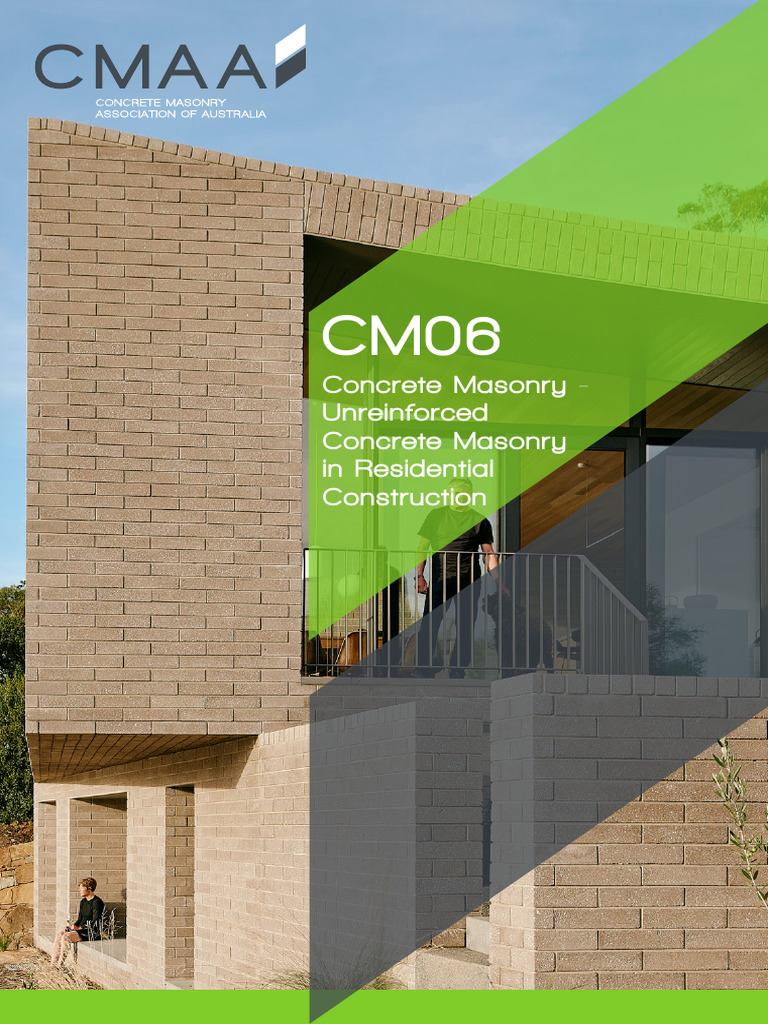 Unreinforced Concrete Masonry Guide | PDF | Concrete | Masonry