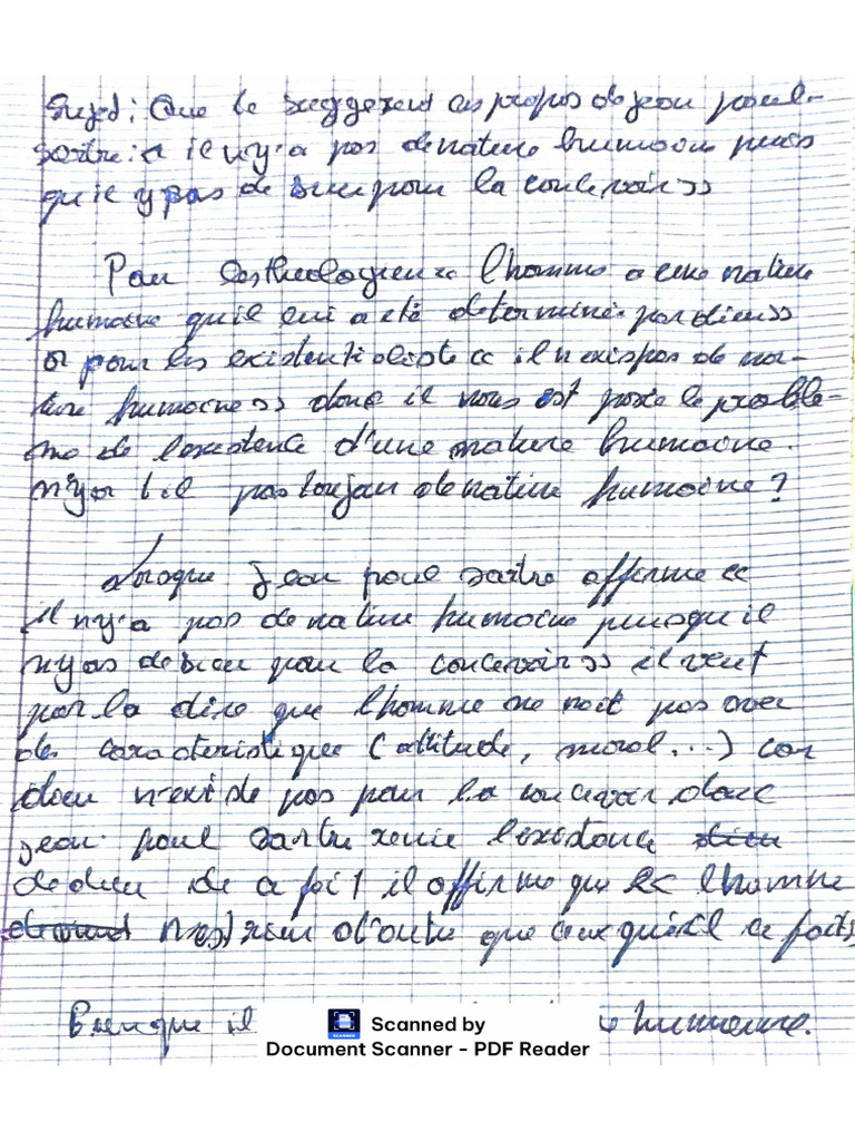 Devoir De Philosophie Pdf