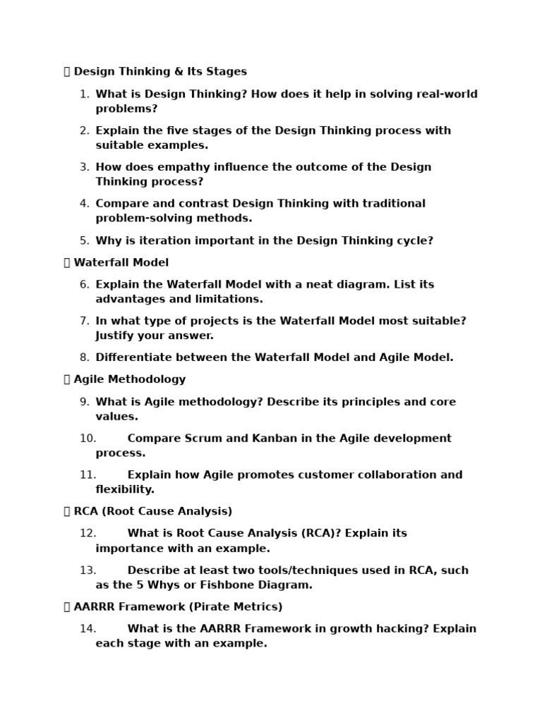 Question Design Thinking | PDF