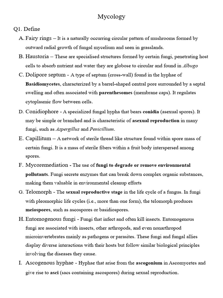 Mycology 1 | PDF | Fungus | Biology