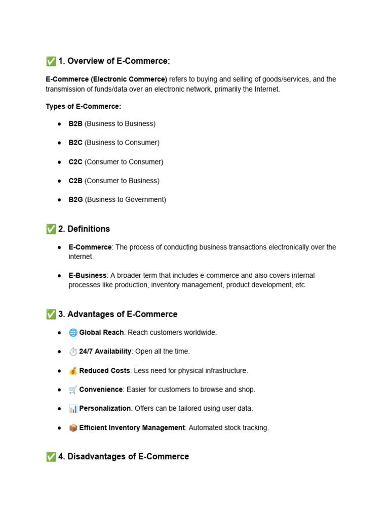 ECommerce & ERP (Final) | PDF | Key (Cryptography) | Electronic Data ...