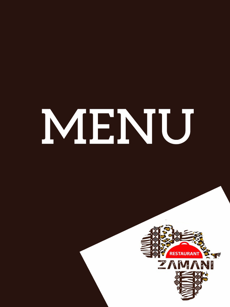 Zamani Menu | PDF