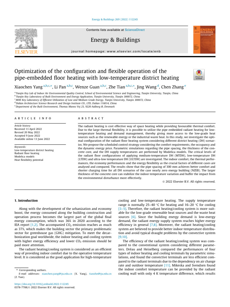 1 s2.0 S0378778822004169 Main | PDF | Building Insulation | Heat Transfer