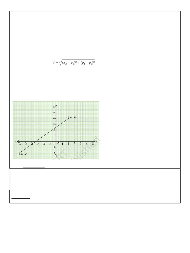 Verify Distance Formula Graphically | PDF