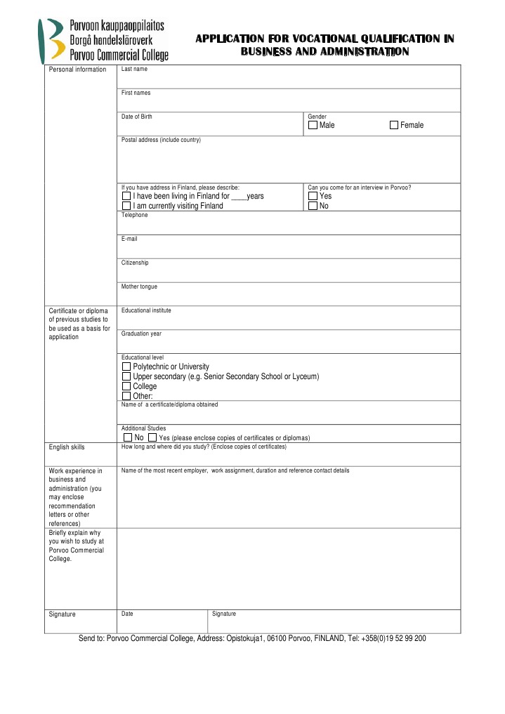 Application Form | PDF