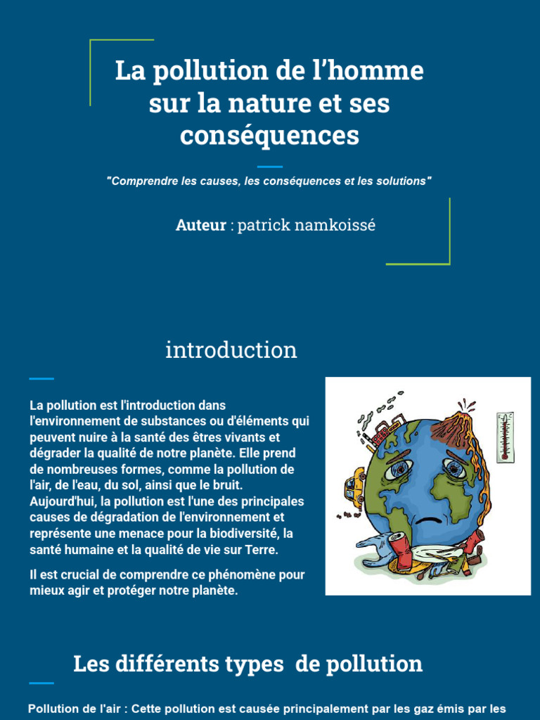 Pollution de l'homme et ses impacts | PDF | la pollution ...