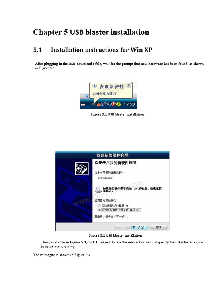USB Blaster Installation Guide | PDF | Usb | Device Driver