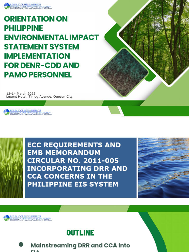 Integrating DRR and CCA in EIA Guidelines | PDF | Environmental Impact ...