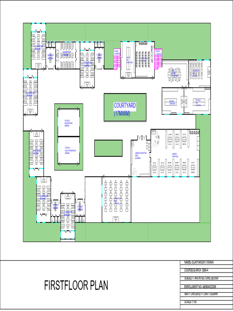 First Floor Plan for Architecture Design | PDF