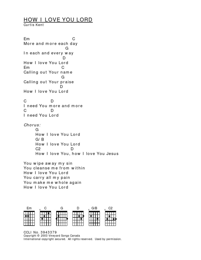 How I Love You Lord | PDF | Religion & Spirituality