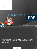 PRESENTASI IPA Kelas 6 Konduktor Isolator 