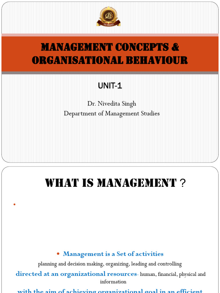 Understanding Management Concepts | PDF | Performance Appraisal | Goal