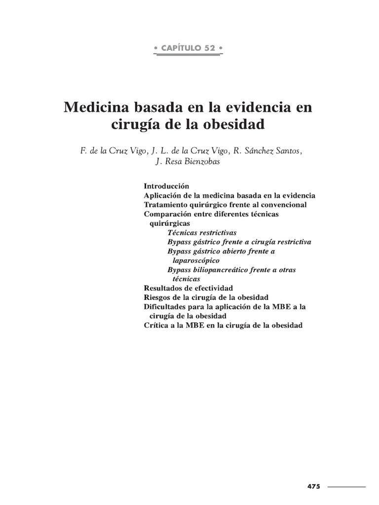 Medicina Basada en La Evidencia en CB | PDF