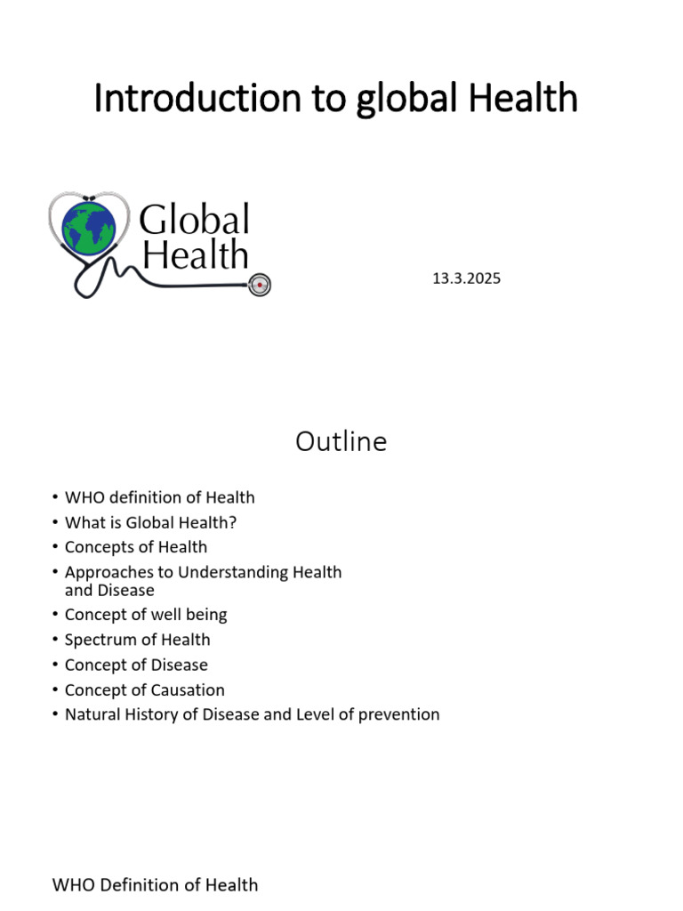 Understanding Global Health Concepts | PDF | Quality Of Life | Standard ...