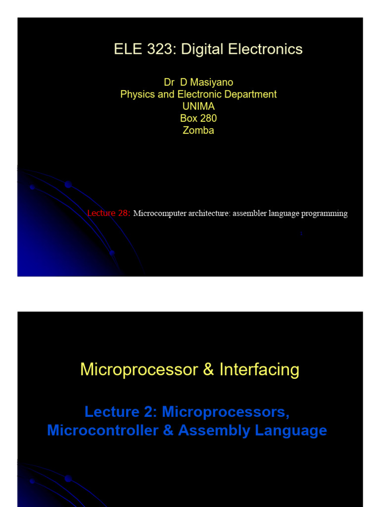 Microprocessor Architecture & Programming | PDF | Integrated Circuit ...