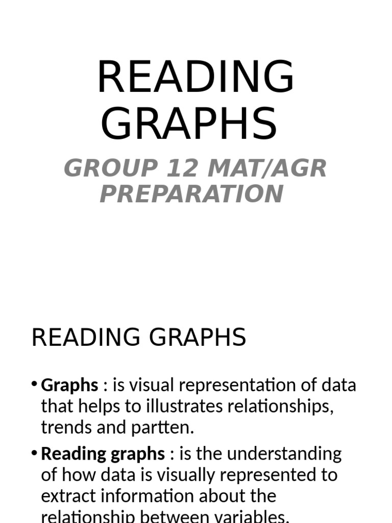 Presentation Reading Graphs | PDF | Chart | Infographics