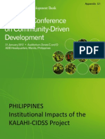 Appendix E1 - Sustainability of Institutional Impacts of KALAHI-CIDSS Project